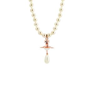 비비안웨스트우드 63030008 02G125 원 로우 펄 드롭 초커 목걸이