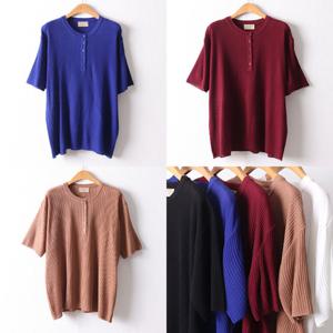 나야홍 / 위쉬몰 RM 골지라인박시반팔티(D612H507) 빅사이즈