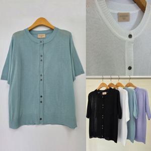 나야홍 / 위쉬몰 RM 더블버튼시스루반팔니트(U494H507) 빅사이