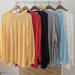 나야홍 / 빅사이즈루즈티 V022L507 쏘쿨시스루트임티셔츠 GB