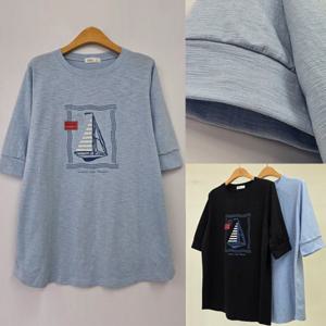 나야홍 / 위쉬몰 RI 시드니찰랑박시티셔츠(U393H508) 빅사이즈