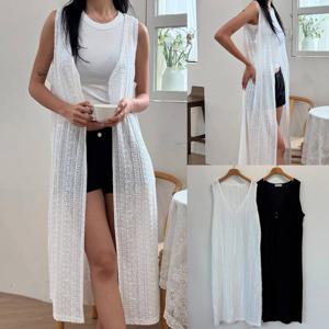 나야홍 / 위쉬몰 YP 히피레이스펀칭조끼(V040H508) 빅사이즈