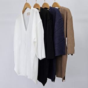 나야홍 / 빅사이즈여름아우터 S217L507 모어브이넥골지가디건 R