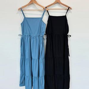 나야홍 / 빅사이즈셔링원피스 V041L508 조임벨티드캉캉원피스 Y