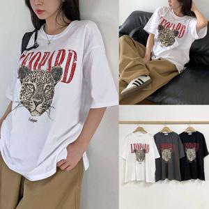 나야홍 / 위쉬몰 BU 레오파드피그먼트티셔츠(V069H508) 빅사이