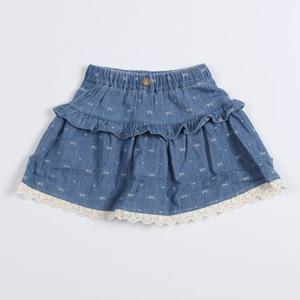[치크(키즈)]리본 프릴 데님 스커트 CKWH25880