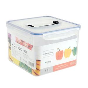 코미코모 손잡이 코미코모 손잡이 정사각 밀폐 용기 5.0L