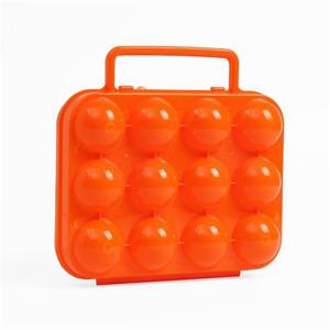 에그홀더 계란케이스 계란케이스 휴대용 오렌지 12구 에그홀더