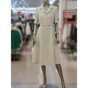 미니멈 세이브존03 미니멈 반팔 트위드 플레어 원피스 ARMYBAWO3150A