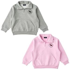 [블루독8-키즈] 택1 멜란지 반집업스웨트셔츠 맨투맨 반목 티셔츠 두돌선물 초등학생 25A7533406