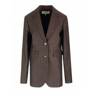 [LOEWE] 라프리마 여성 캐주얼 자켓 린넨 싱글브레스티드 테일러드 S540Y03XA23110 Brown /8