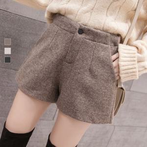 반바지 키밍 겨울 가을 여성 데일러 모직 반바지 겨울숏팬츠