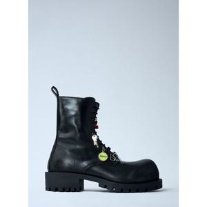 발렌시아가 허머 레이스업 청키 솔 가죽 부츠 786137 WCDA3 108