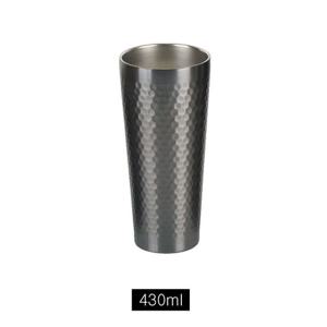 블랙허니 이중진공 스텐컵 430ml 냉장고컵 진공컵 보냉 보온 이중물컵