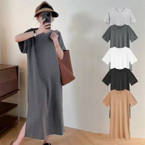 반팔 데일리 BM-079 데일리 의류 내추럴 원피스 루즈핏