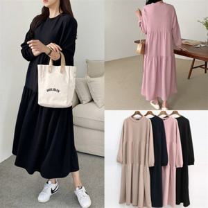 의류 데일리 AR 빅사이즈여성의류 오버핏 멜로디캉캉스판원피스 (T667H504)