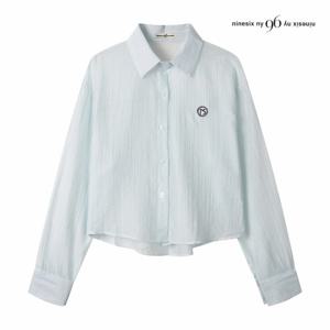 [나인식스뉴욕] 알파벳 자수 숏 셔츠 (NP8SH005M0)