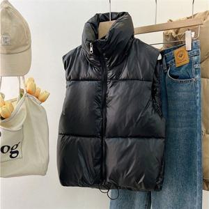 무지 베이직 3컬러 조끼패딩 WS-JP22 의류 여성 크롭 데일리