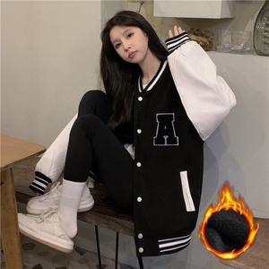 의류 LK-J024 야구점퍼 데일리 로고 기모안감 여성 자수 모던한