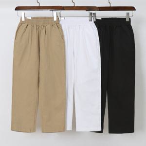 나야홍 / 빅사이즈일상바지 S088L508 베이직면마8부배기팬츠 LO