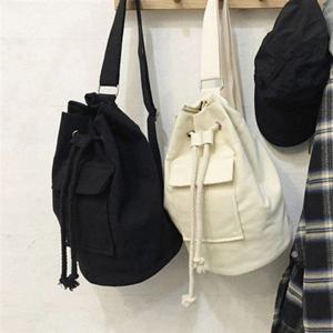 남여공용 캔버스 숄더백 버킷 백팩 LKB001B