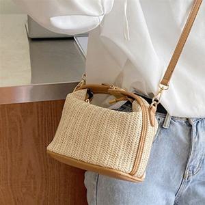 귀여운 여름썸머 라탄 미니 토트 크로스백