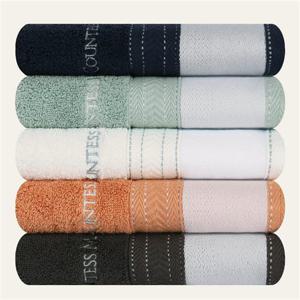 송월 타올 호텔 수건 5장 카운테스마라 스티치헤링본40 전사 30수 코마사