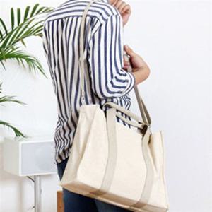 (HH)남녀공용 베이직한 무지 캔버스 에코백 D-5751