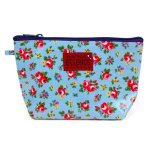 뉴팬시 플라워 삼각 방수 멀티 파우치(블루)