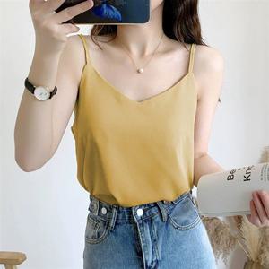 심플배색 루즈핏 LK-NS05 싱글스트랩 여성 끈나시 의류 데일리