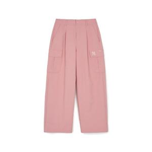 MLB바지 GQC 3FWPV0144-50PKM 여성 바시티 카고 핀턱 와이드 팬츠 뉴욕양키스