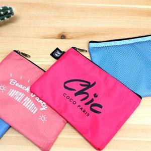 빠띠라인 칼라 이중망사형 파우치 소 3종택1