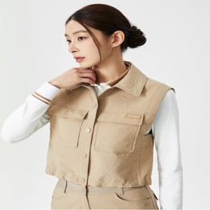 [와이드앵글]CO 자카드 퀼팅 베스트 LWWU24671