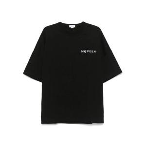 알렉산더 맥퀸 반팔 티셔츠 828434QTADE 0520 Black
