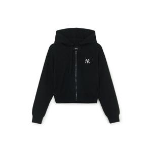 MLB  (3FKCB0454-50BKS) 여성 레터링 후드집업 가디건