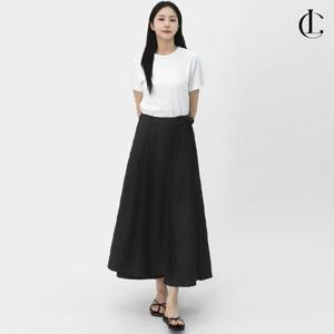 엘케이트 여성 치마바지 와이드 바지 드레이프 랩 밴딩 롱 스커트 팬츠 LENP001
