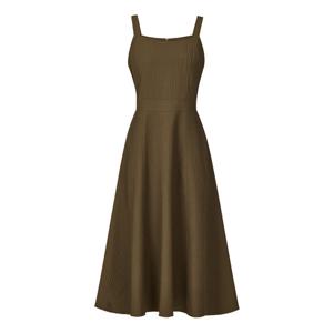 FOCUS  클래식 플레어 슬리브리스 원피스 PBINF5F1OP3081