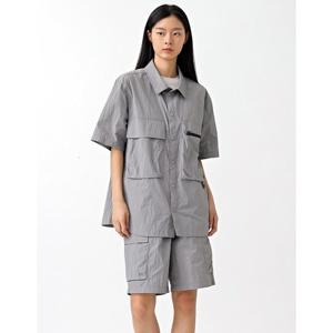 남여공용 우븐소재 아웃포켓 하프팬츠 (JP5PTU851)