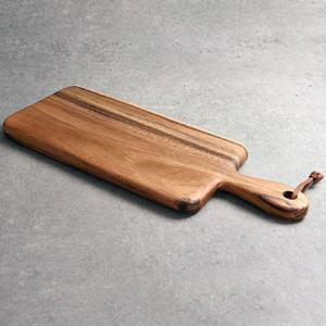 아카시아 도마 플레이트 보드 받침대 도마 손잡이 대