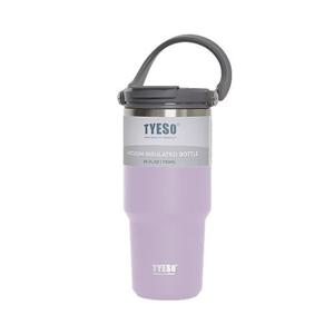 TYESO 차량 스포츠 내장형빨대 스텐 핸들텀블러 750mL