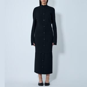 25 FW 이세이 미야케 Like Torso Like 버튼업 루치드 롱 셔츠 블랙 IM58FH014 15