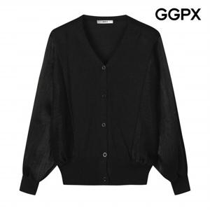 [GGPX] 펄 쉬폰 소매 니트 가디건 (GP9KG006F)