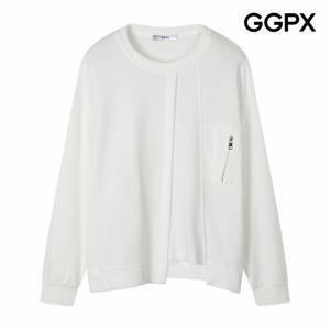 [GGPX] 라운드넥 포켓 언발 트임 맨투맨 티셔츠 (GP9TS011F)
