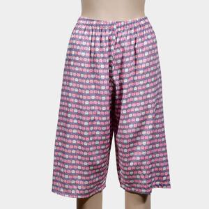 여성 레이온 8부 패턴 파자마 편한 홈웨어 잠옷 바지