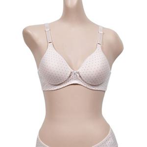 (글로리)도트 3_4컵 노와이어 A컵 브라