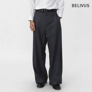 빌리버스 남성 와이드팬츠 쓰리턱 벌룬핏 슬랙스 BSEP006