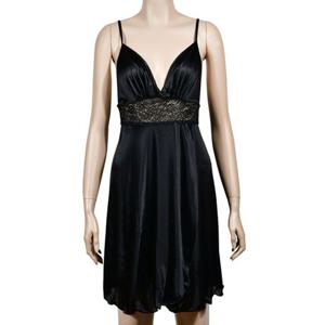 고급스러운 레이스 부드럽고 여성스러운 롱 끈 슬립