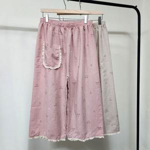 국내생산 여름 홈웨어 아사면 8부 잠옷바지