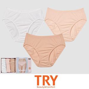 (트라이)데일리 누디 미디여성 삼각팬티 3매입0027ys