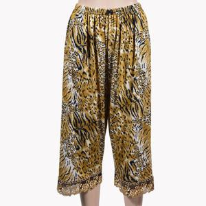 여성 레오파드 스프사 8부 파자마 하의 잠옷 바지